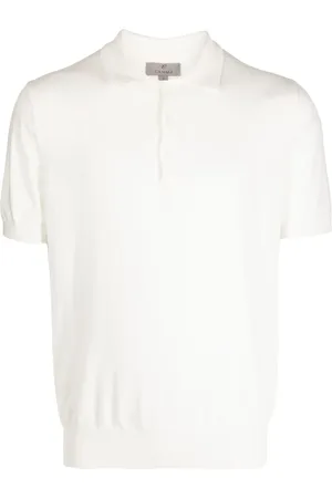 CANALI Polo en coton à manches courtes
