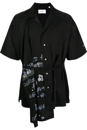 Ports V Chemise ceinturée à imprimé graphique