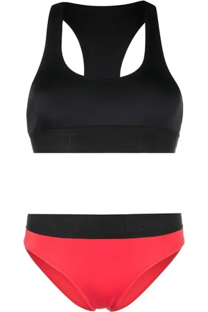 Dolce & Gabbana Bikini bicolore à bande logo