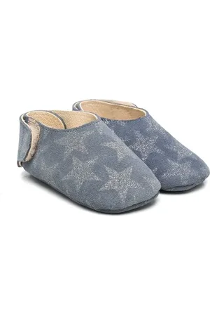 PèPè Chaussures pré-marche en daim à étoiles imprimées