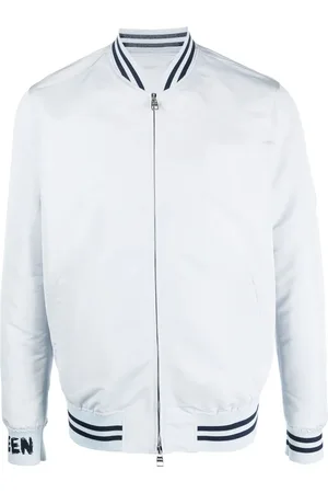 Alexander McQueen Veste bomber à logo imprimé
