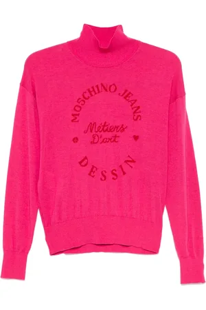 Moschino Pull à logo en intarsia