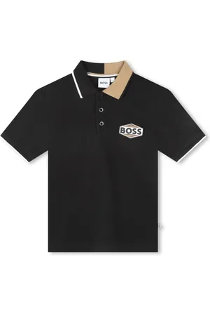 HUGO BOSS Polo en coton à patch logo