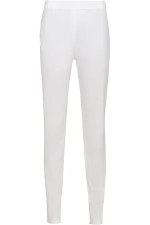 Prada Pantalon en popeline à chevilles zippées