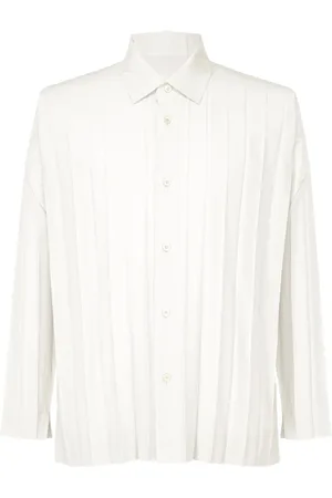 Issey Miyake Chemise à effet plissé
