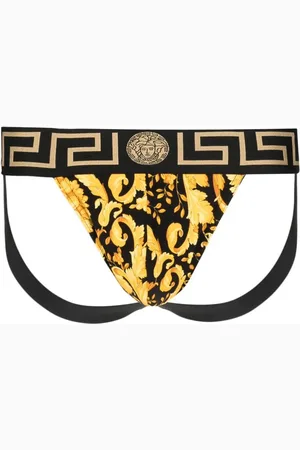 VERSACE Peignoir en coton à imprimé Barocco
