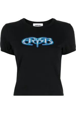 AMBUSH T-shirt en coton à logo floqué