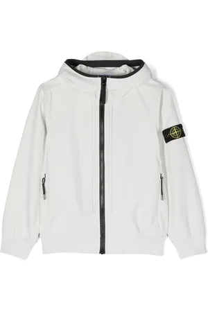 Stone Island Veste zippée à patch logo