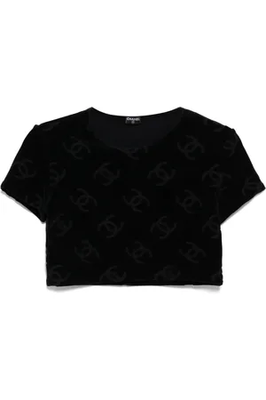 CHANEL T-shirt à logo CC imprimé (années 1990-2000)