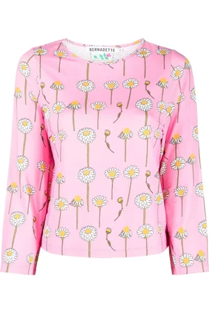 Bernadette T-shirt imprimé à col rond