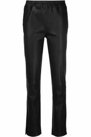 arma leder Pantalon à taille à lien de resserrage