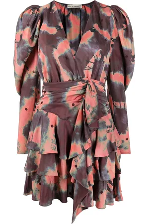 ULLA JOHNSON Robe imprimée à volants