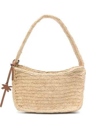 MANEBI Sac porté épaule en raphia tressé