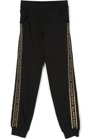 Balmain Pantalon de jogging à logo brodé