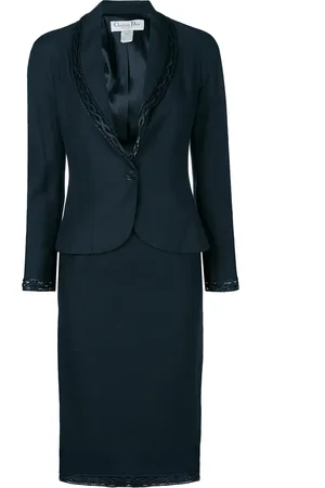 Dior Tailleur-jupe à détails tressés (années 2000)