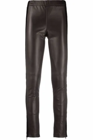 P.A.R.O.S.H. Legging rayé en cuir