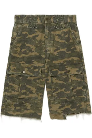 We11 Done Short cargo à motif camouflage