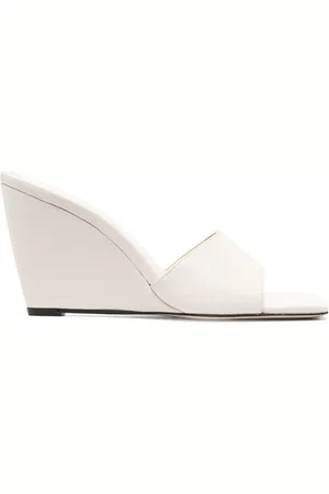 Wandler Mules 100 mm en cuir à bout carré