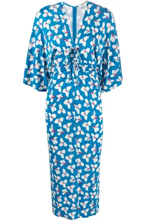 Diane von Furstenberg Robe mi-longue à fleurs