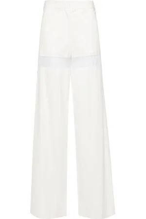 GENNY Pantalon ample à rayures transparentes