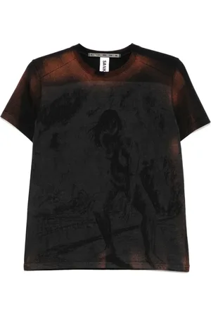 SANKUANZ T-shirt à effet dégradé