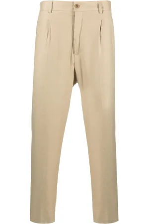 COSTUMEIN Pantalon droit à design plissé
