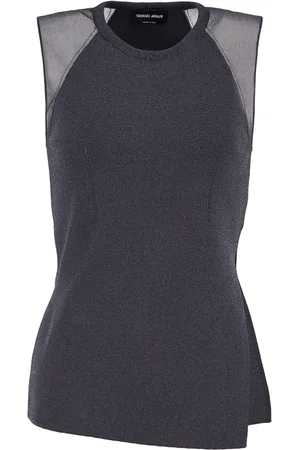 Giorgio Armani Haut en maille à design sans manches