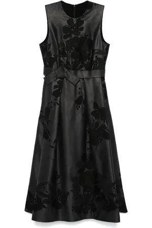 Elie saab Robe longue à fleurs brodées