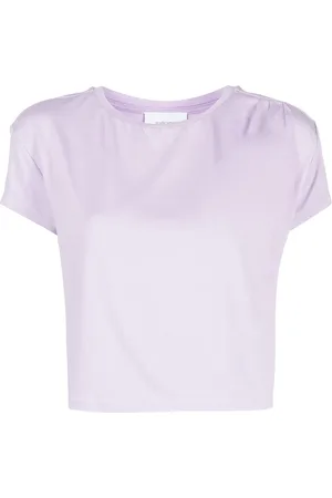 Marchesa Notte T-shirt crop à encolure ronde