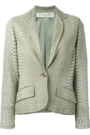Dior Veste à effet peau de serpent (années 2000)