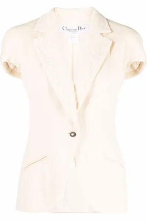 Dior Blazer à empiècements en dentelle (années 1990)