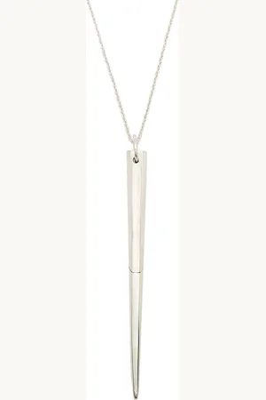 PARTS OF FOUR Collier en sterling à grande pendentif pic
