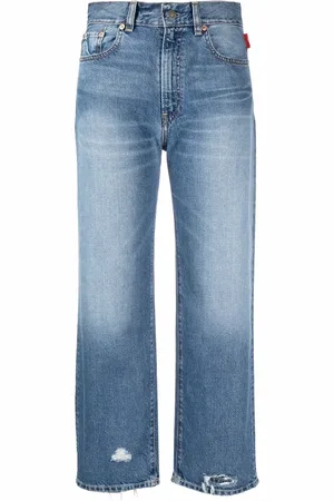 Denimist Jean court à taille mi-haute