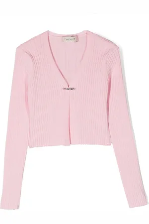 Twin-Set Cardigan nervuré à manches longues