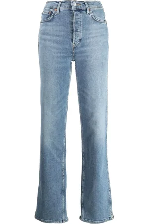RE/DONE Jean droit à taille haute