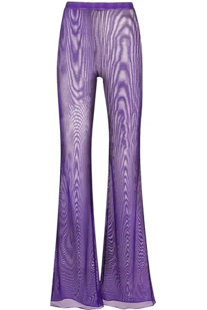Oseree Pantalon évasé à fini pailleté