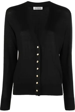 Jil Sander Cardigan en maille fine à col v