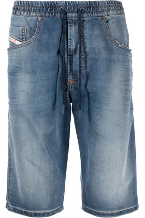 Diesel Short en jean à taille élastiquée