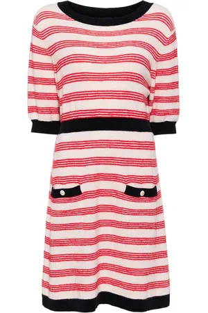 CHANEL Robe en maille à rayures (années 2000)