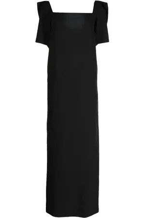 pushBUTTON Robe à encolure carrée