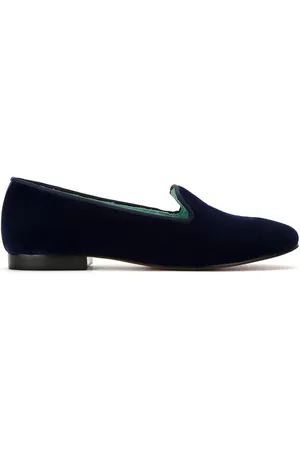 Blue Bird Velvet I Do loafers