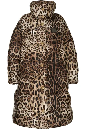 Dolce & Gabbana Doudoune oversize à imprimé léopard