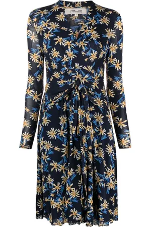 Diane von Furstenberg Robe mi-longue Brenda Paris à fleurs