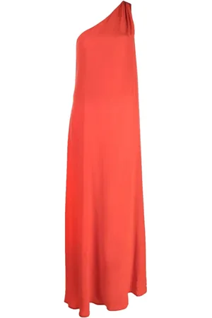 Kiton Robe longue en soie à une épaule