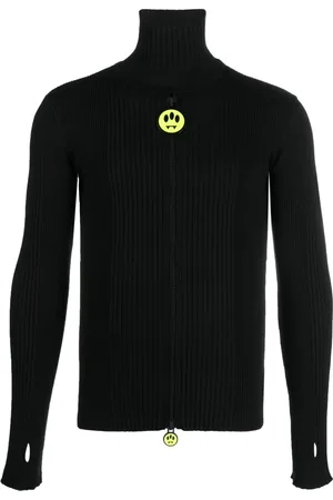 BARROW Cardigan zippé en maille nervurée