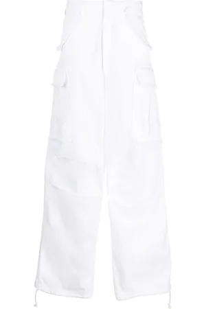DARKPARK Pantalon ample à effet usé
