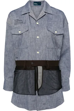 Kolor Chemise en chambray à ornements en tulle