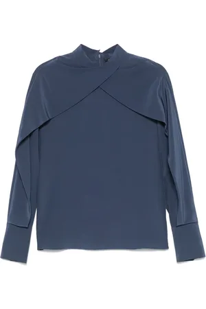 Joseph Blouse Bailie en soie à design drapé