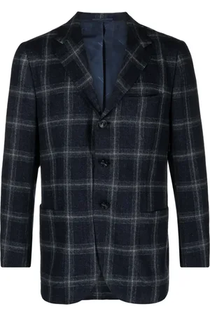 Kiton Blazer boutonné à carreaux