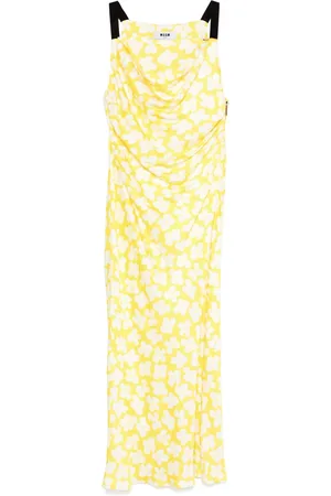 Msgm Robe longue à fleurs